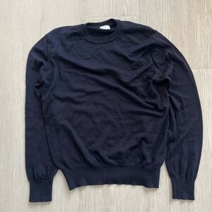 Merino Wool Dark Navy Sweater